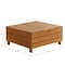 Alaterre Furniture Barton Outdoor Eucalyptus Wood Coffee Table with Lift Top Storage Compartment, Brown 80-OUTD-WD-STCT - alternate 5